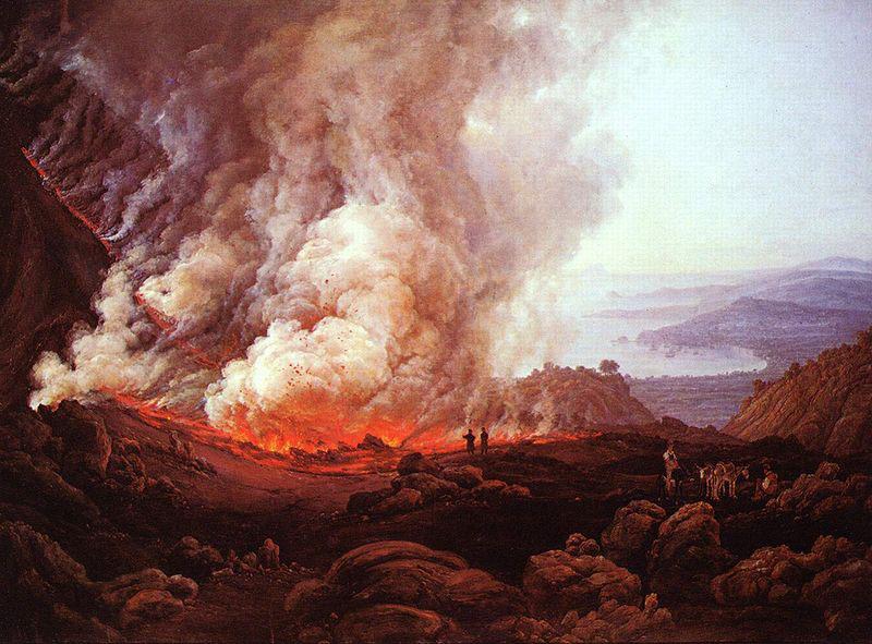 Johan Christian Dahl Ausbruch des Vesuvs Sweden oil painting art
